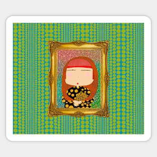 Yayoi Kusama X Mona Lisa Sticker